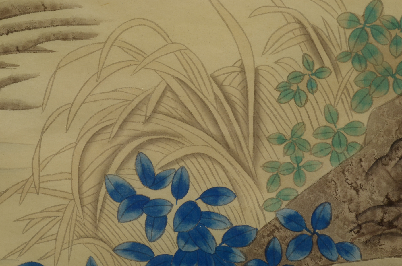 Large Contemporary Original Chinese Gouache Painting on Paper