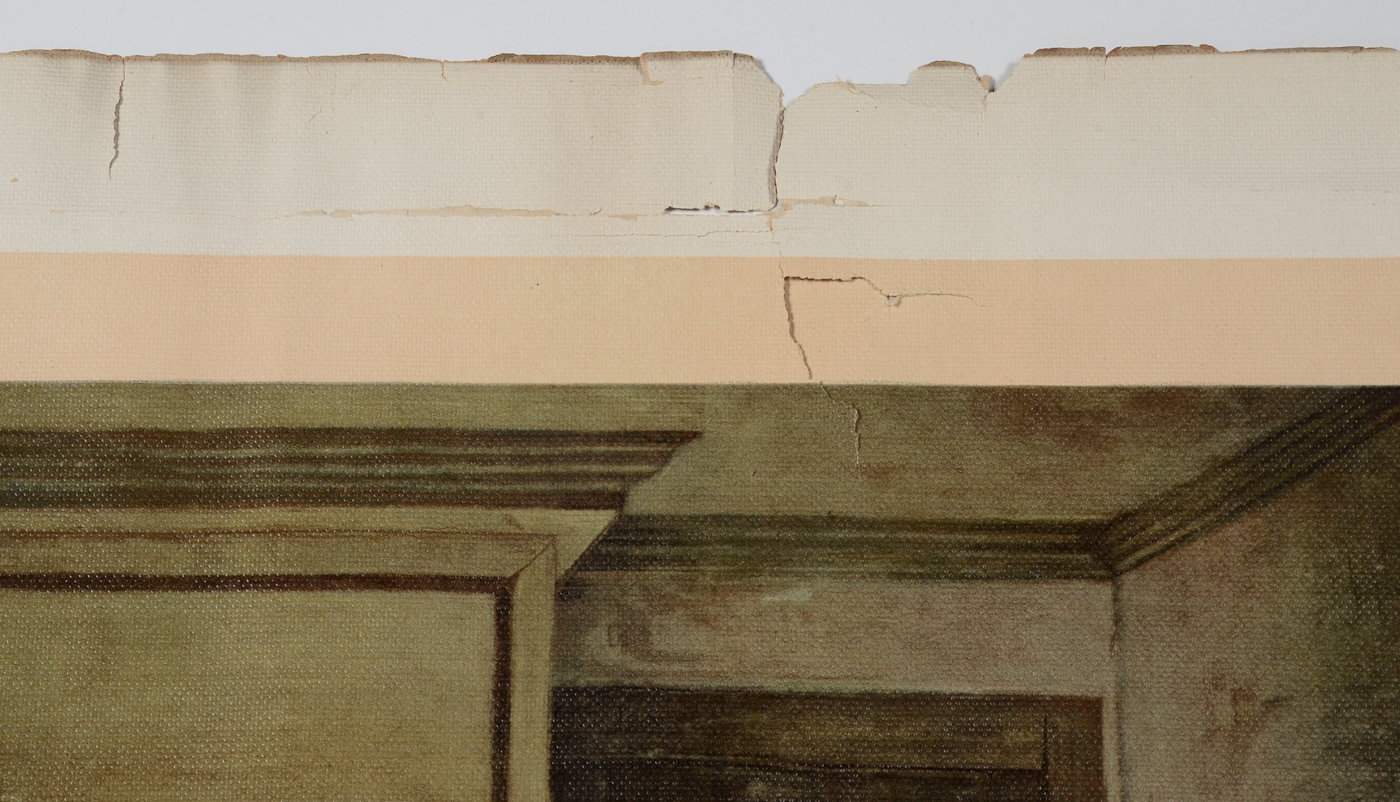 Antique 1893 Early Offset Lithograph after C. H. Weisgerber "Birth of Our Nation's Flag" Inscribed to L. C. Schrickel of Cincinnati