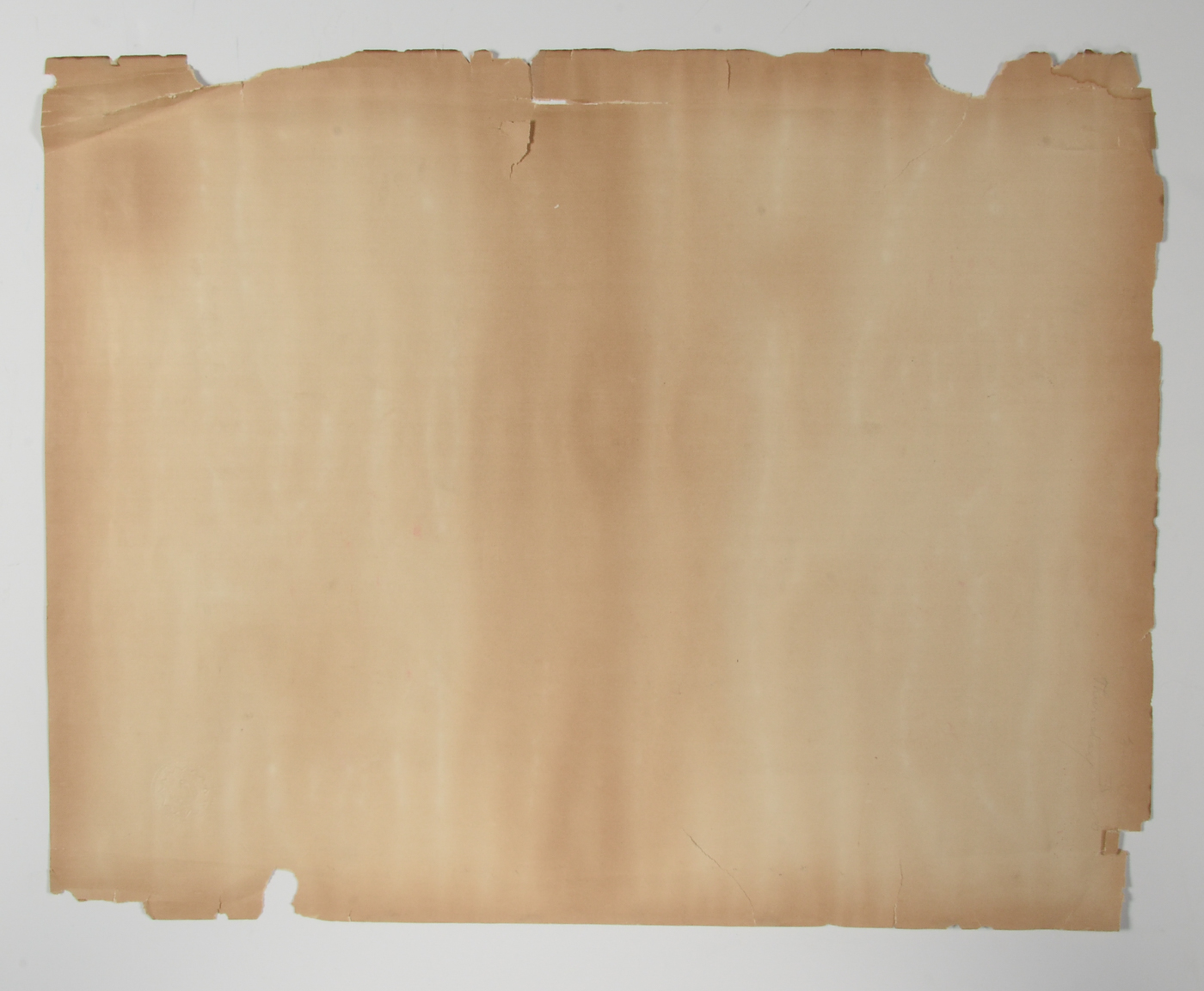 Antique 1893 Early Offset Lithograph after C. H. Weisgerber "Birth of Our Nation's Flag" Inscribed to L. C. Schrickel of Cincinnati