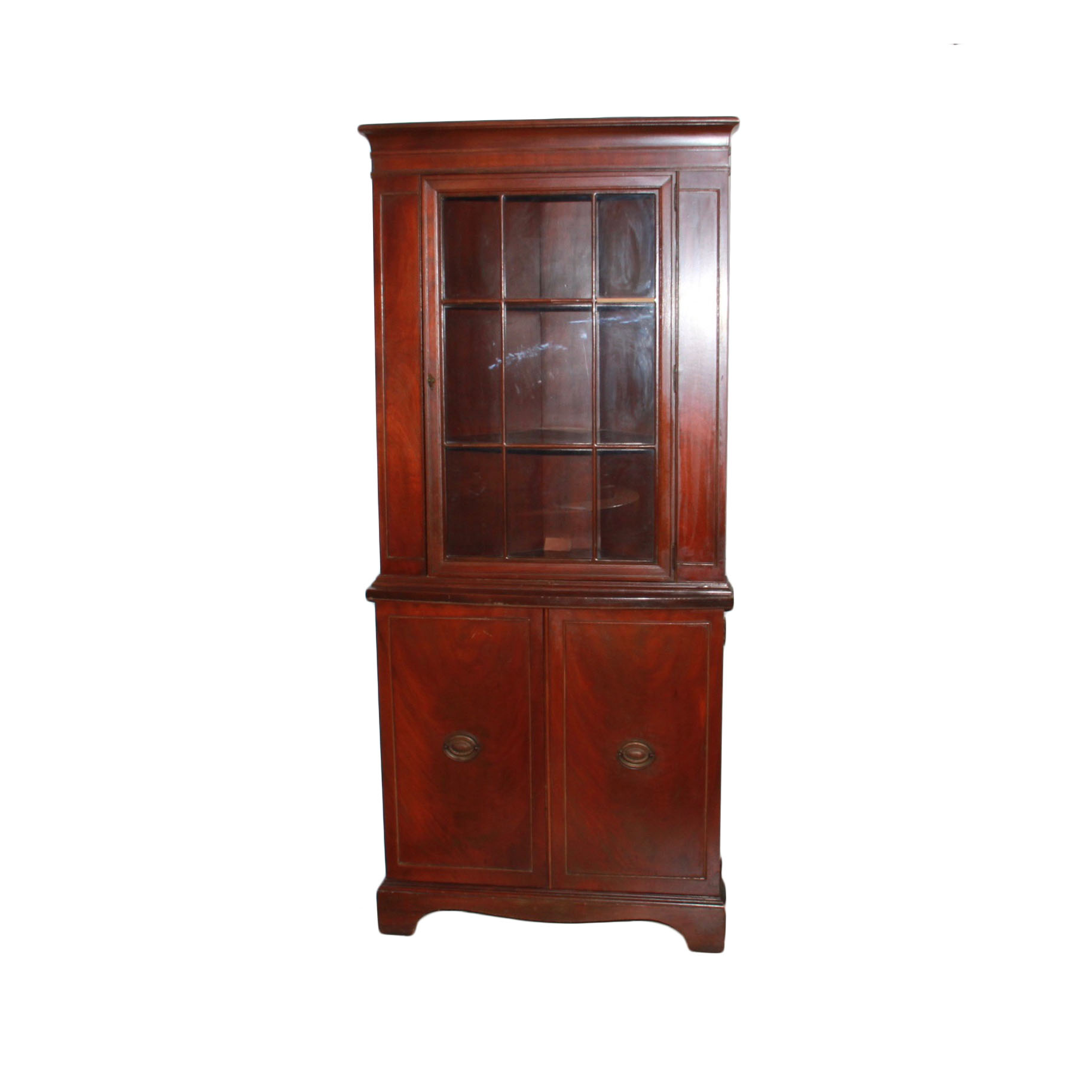 Vintage Mahogany Corner Cabinet