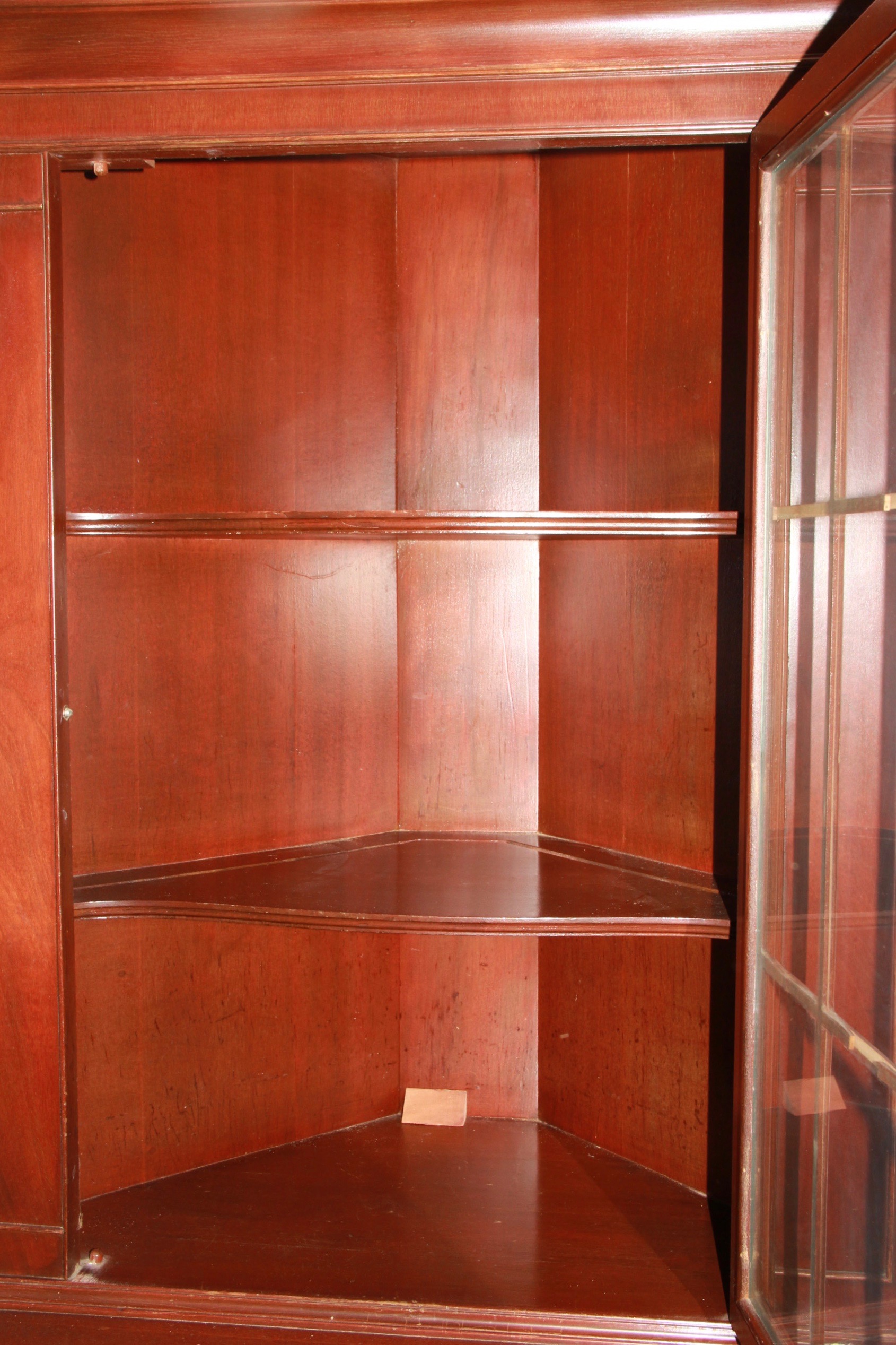 Vintage Mahogany Corner Cabinet