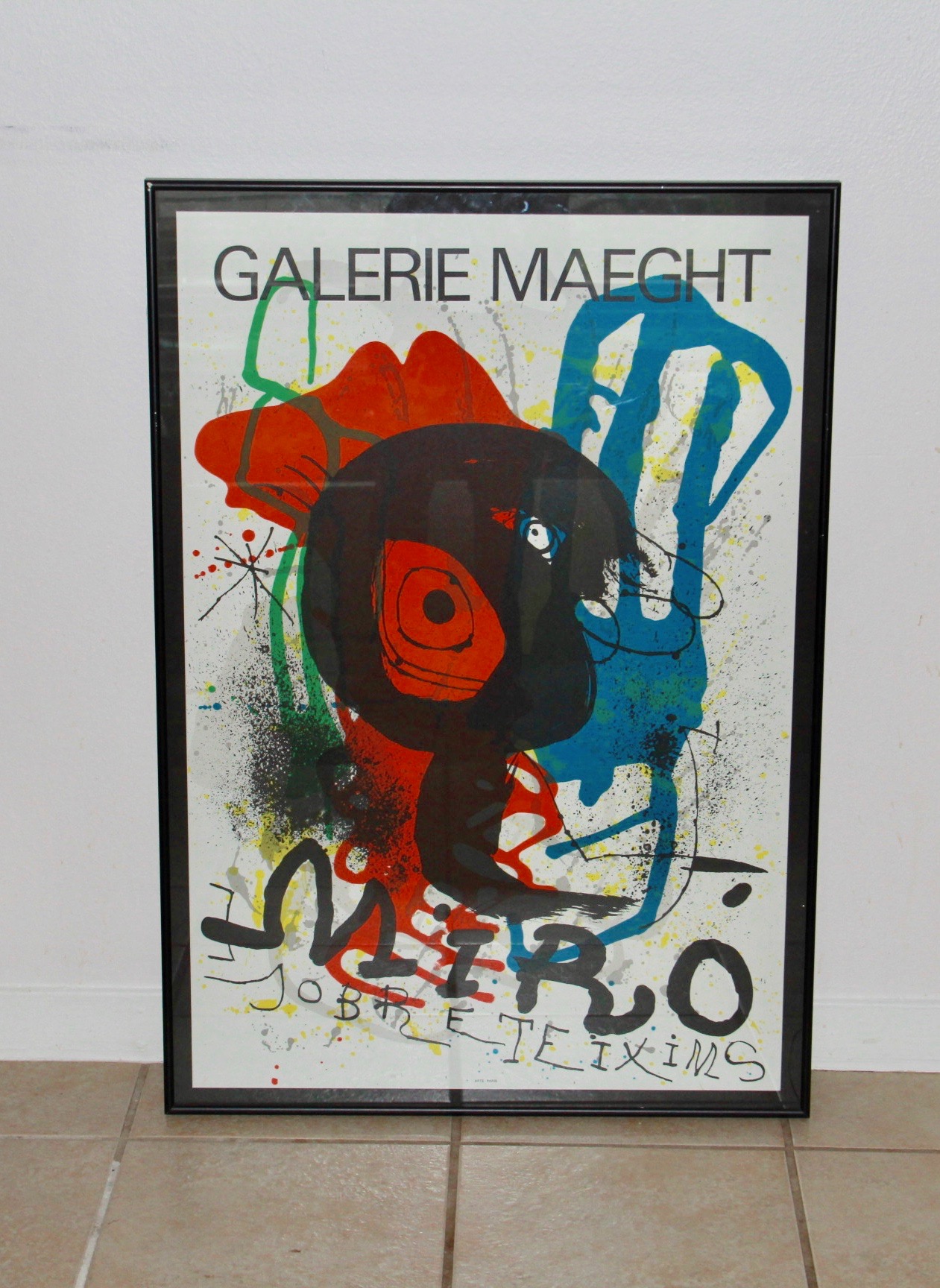 Joan Miro Offset Lithographs of Original Exhibition Posters