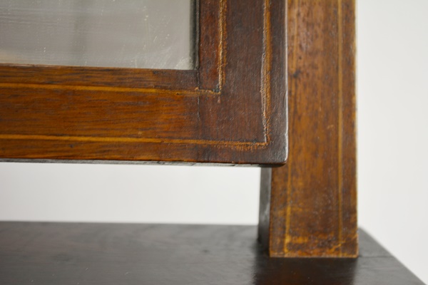 Vintage Three Drawer Table Top Wood MIrror