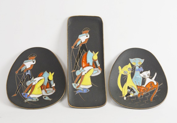 German Rusha Decorative Wall Plates