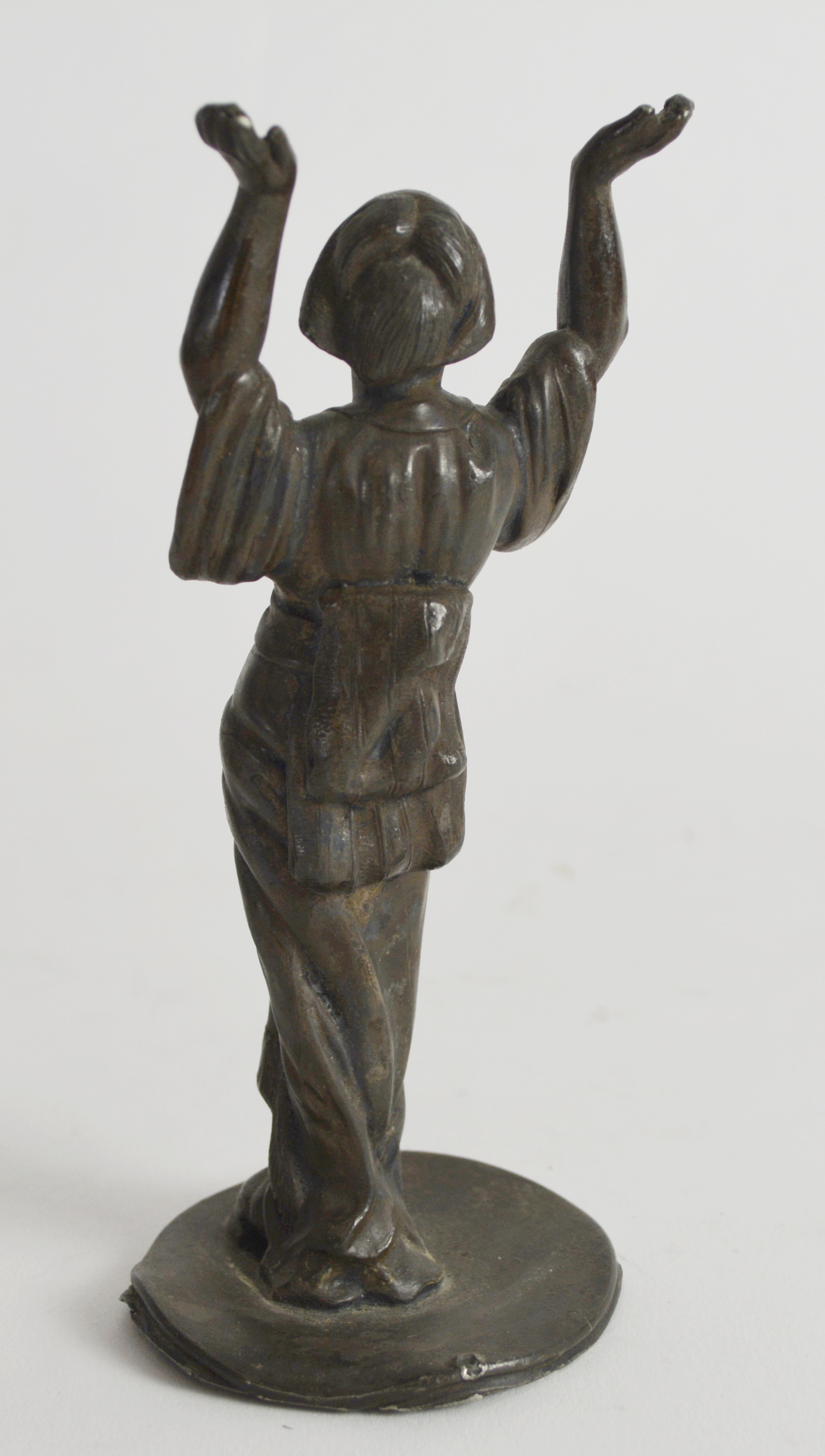 Metal Dragon Bowl and Figurine