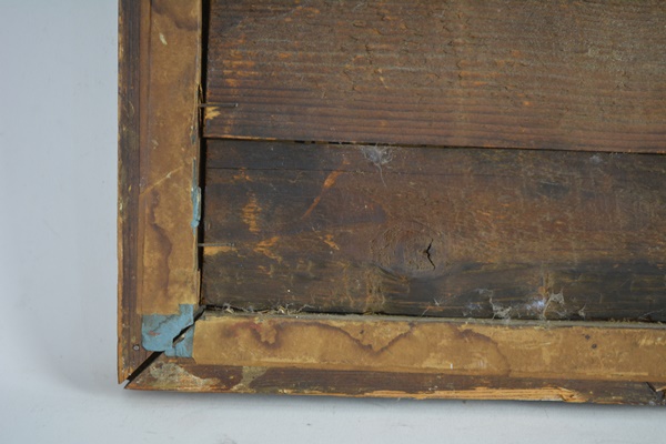 Antique Gilt Wood Beveled Mirror