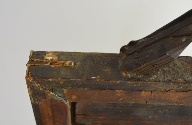 Antique Gilt Wood Beveled Mirror