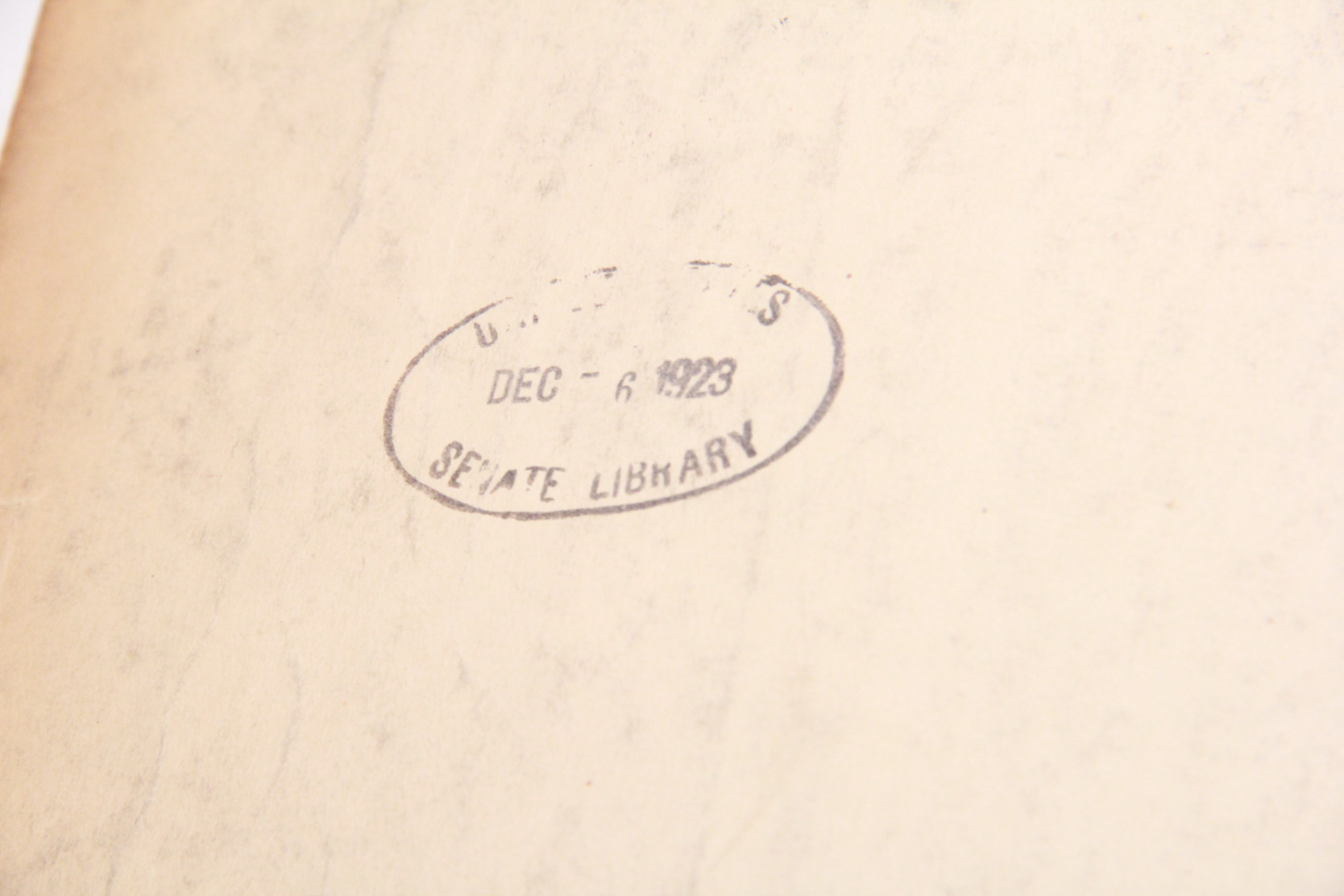 1923 Webster Dictionary From the U.S. Senate Library