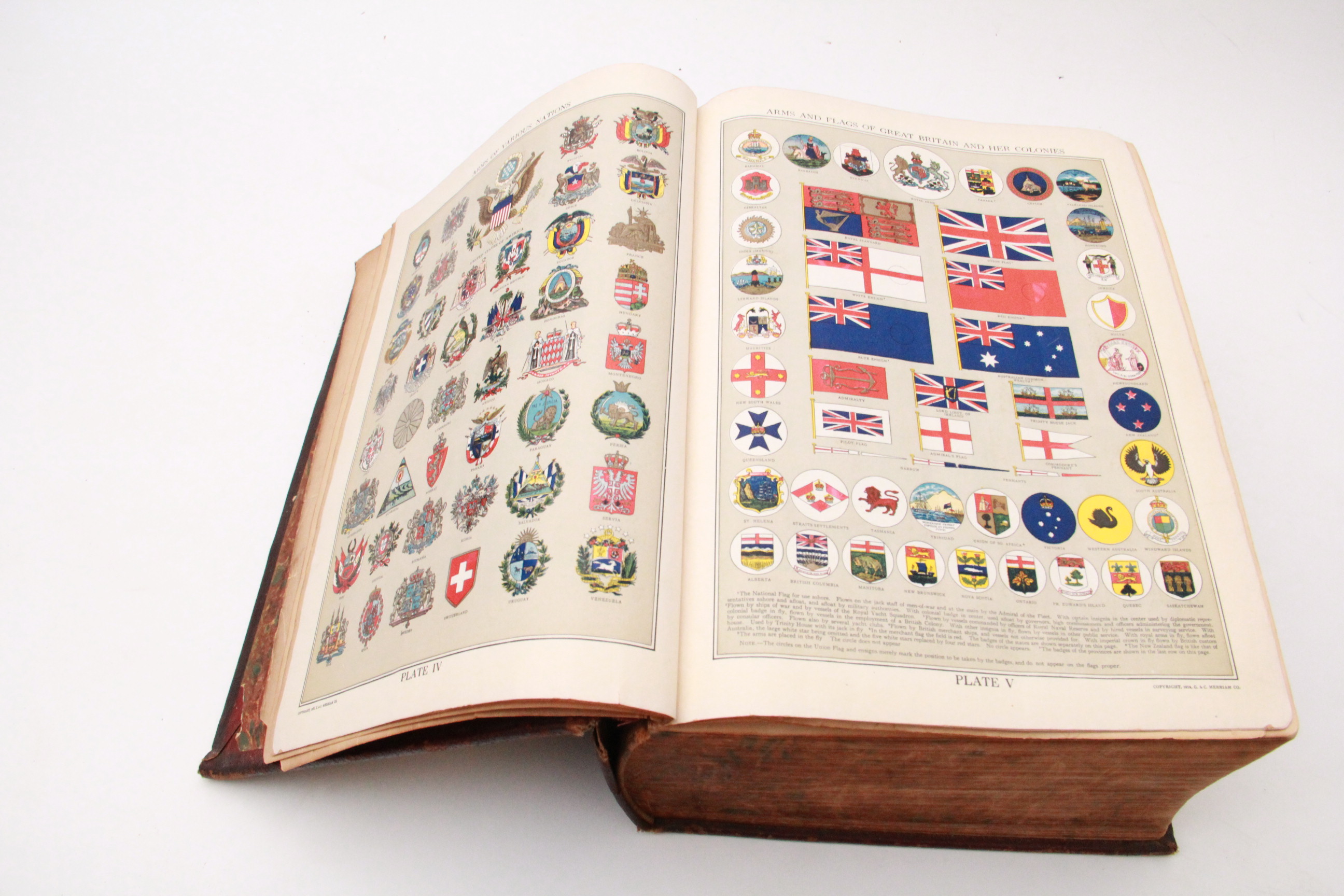 1923 Webster Dictionary From the U.S. Senate Library