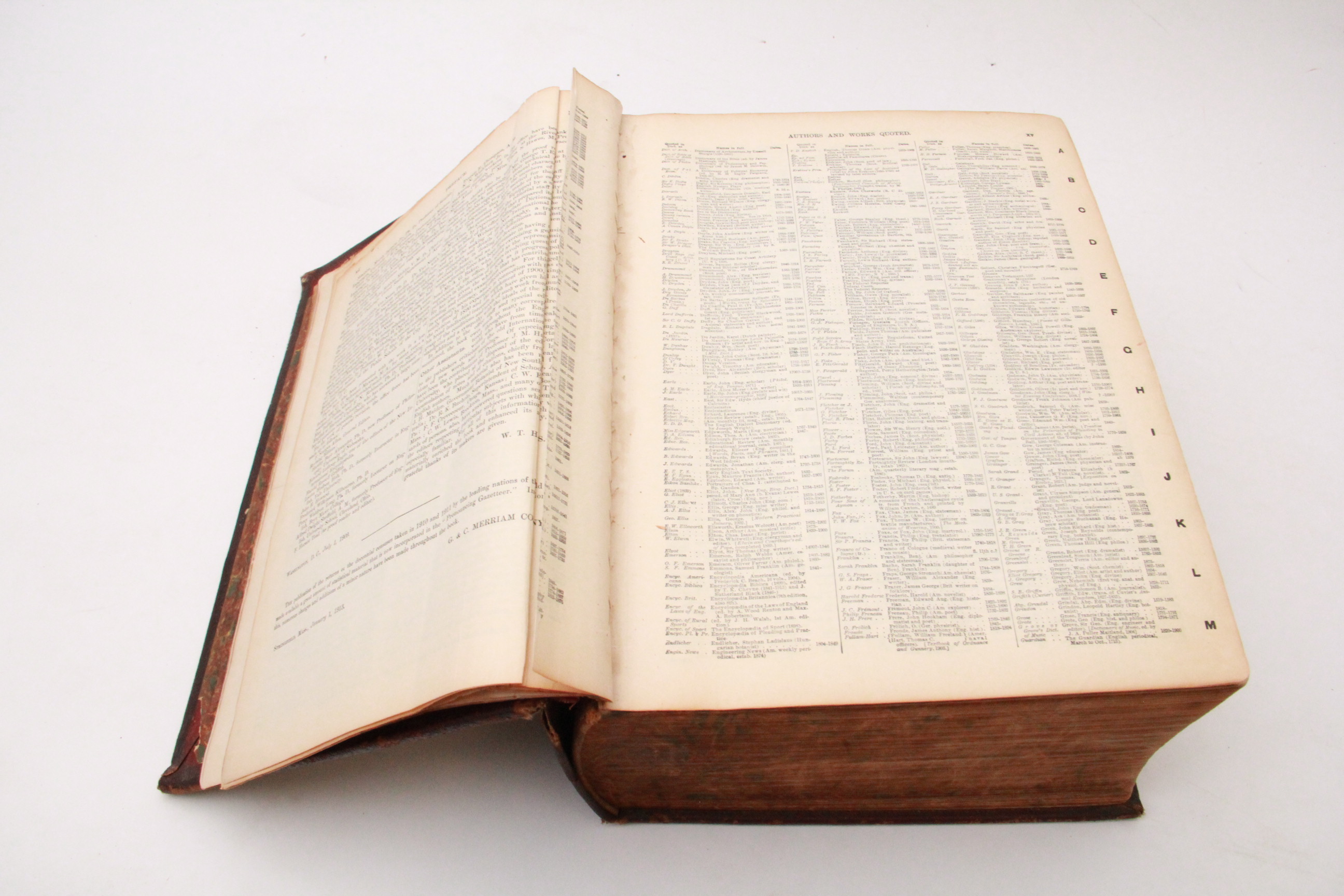 1923 Webster Dictionary From the U.S. Senate Library