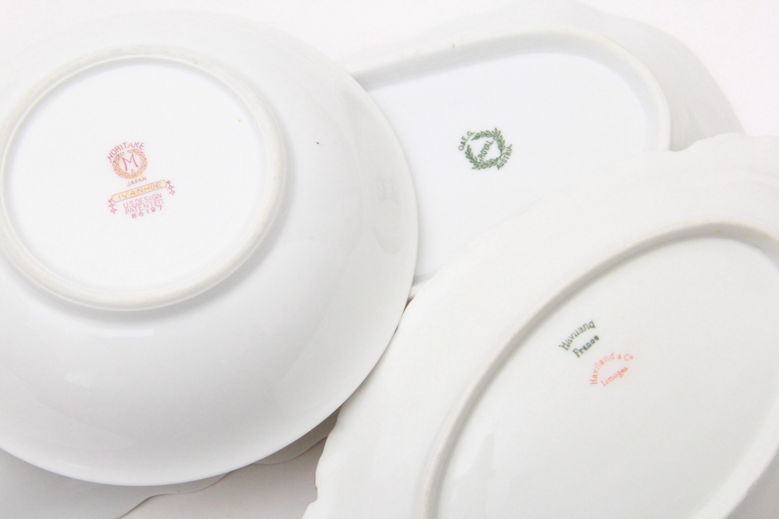 Ceramic and Porcelain Floral Tableware