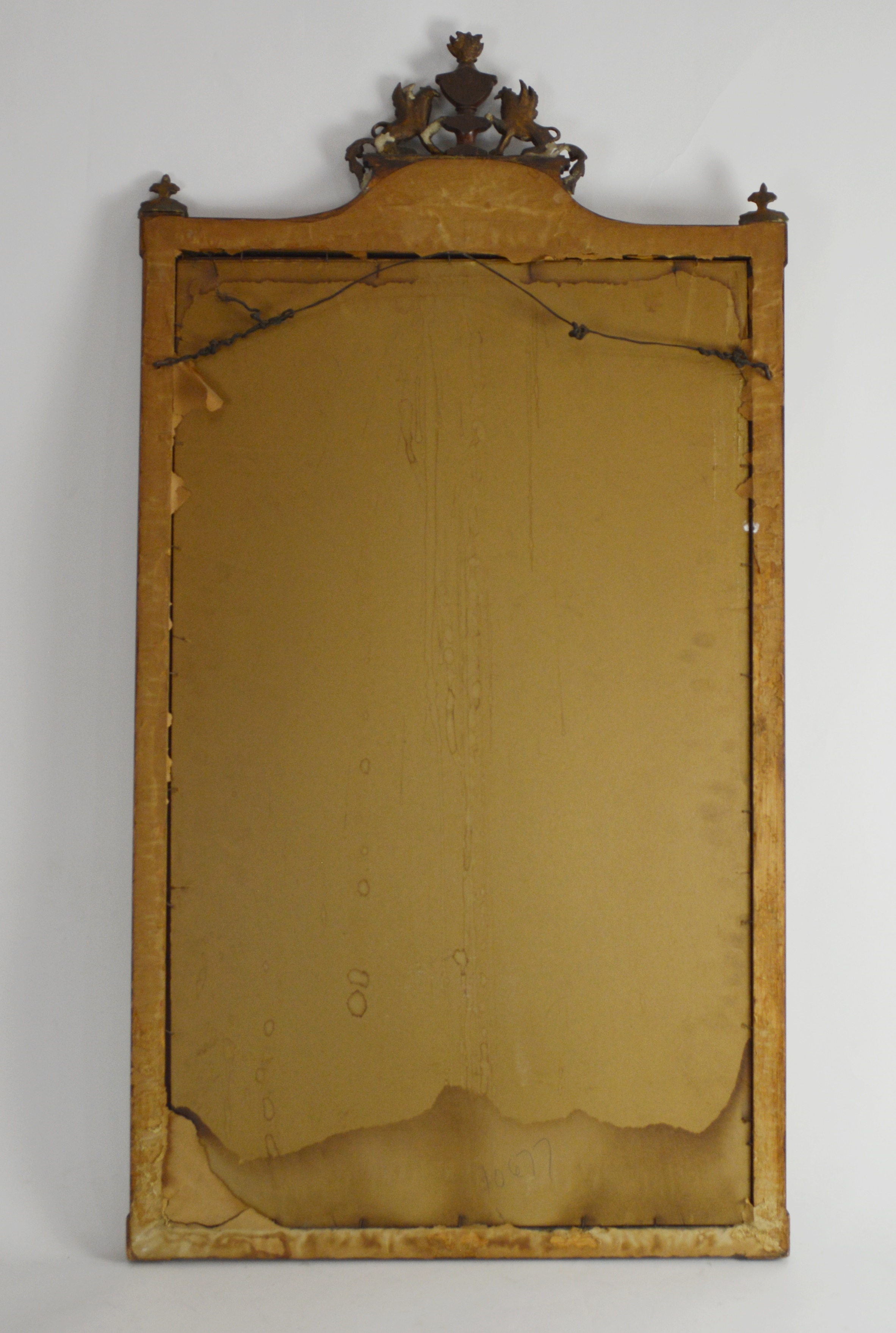 Antique American Federal Period Wood Wall Mirror