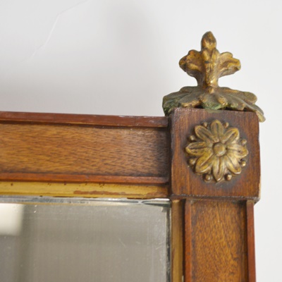 Antique American Federal Period Wood Wall Mirror