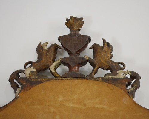 Antique American Federal Period Wood Wall Mirror