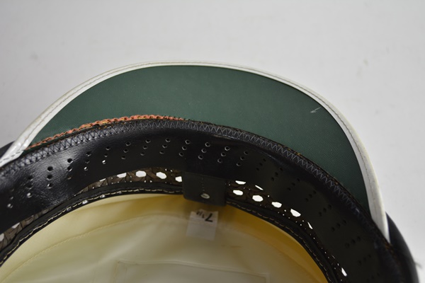 Vintage White With Black Wicker Hat