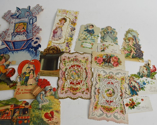 Antique Card Collection, Mostly Valentines