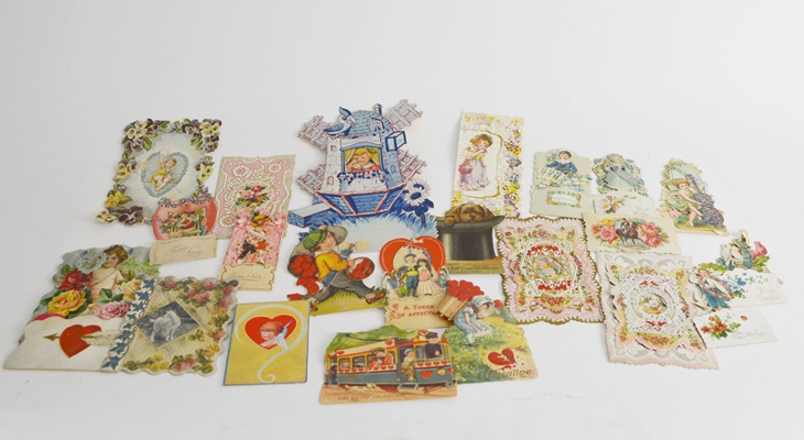 Antique Card Collection, Mostly Valentines
