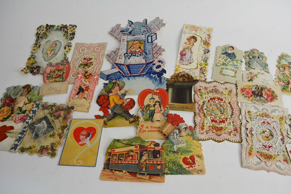 Antique Card Collection, Mostly Valentines