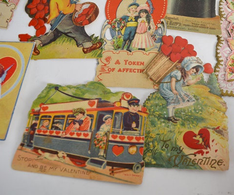 Antique Card Collection, Mostly Valentines