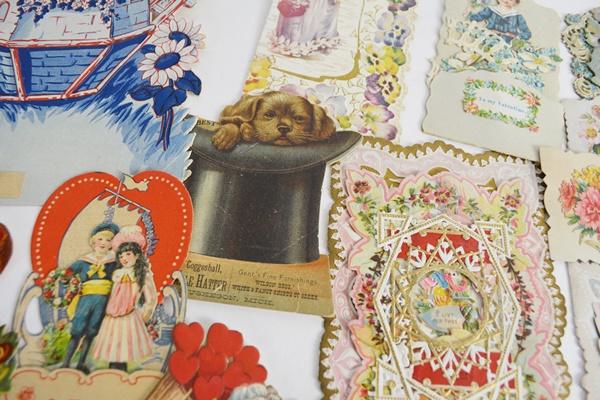 Antique Card Collection, Mostly Valentines