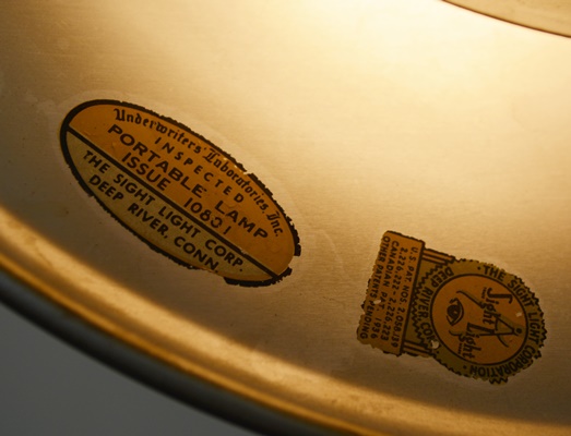 Vintage Metal Desk Light by Sight Light Corporation