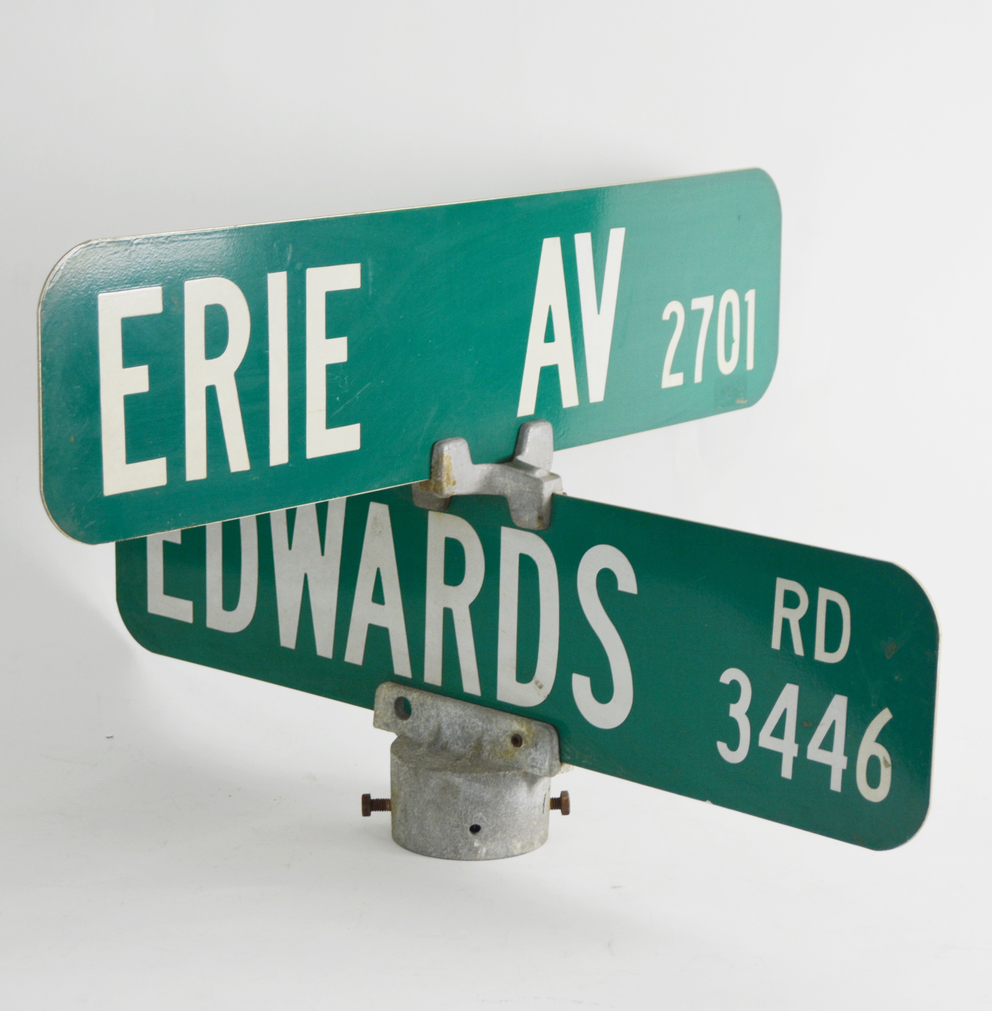 Erie Avenue and Edwards Road Street Sign