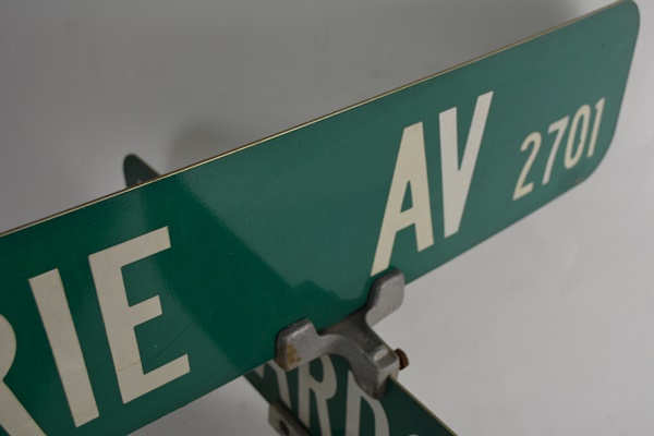 Erie Avenue and Edwards Road Street Sign