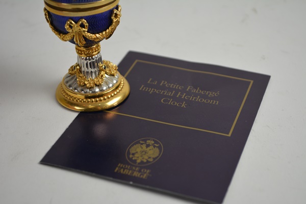 La Petite Faberge Imperial Heirloom Clock