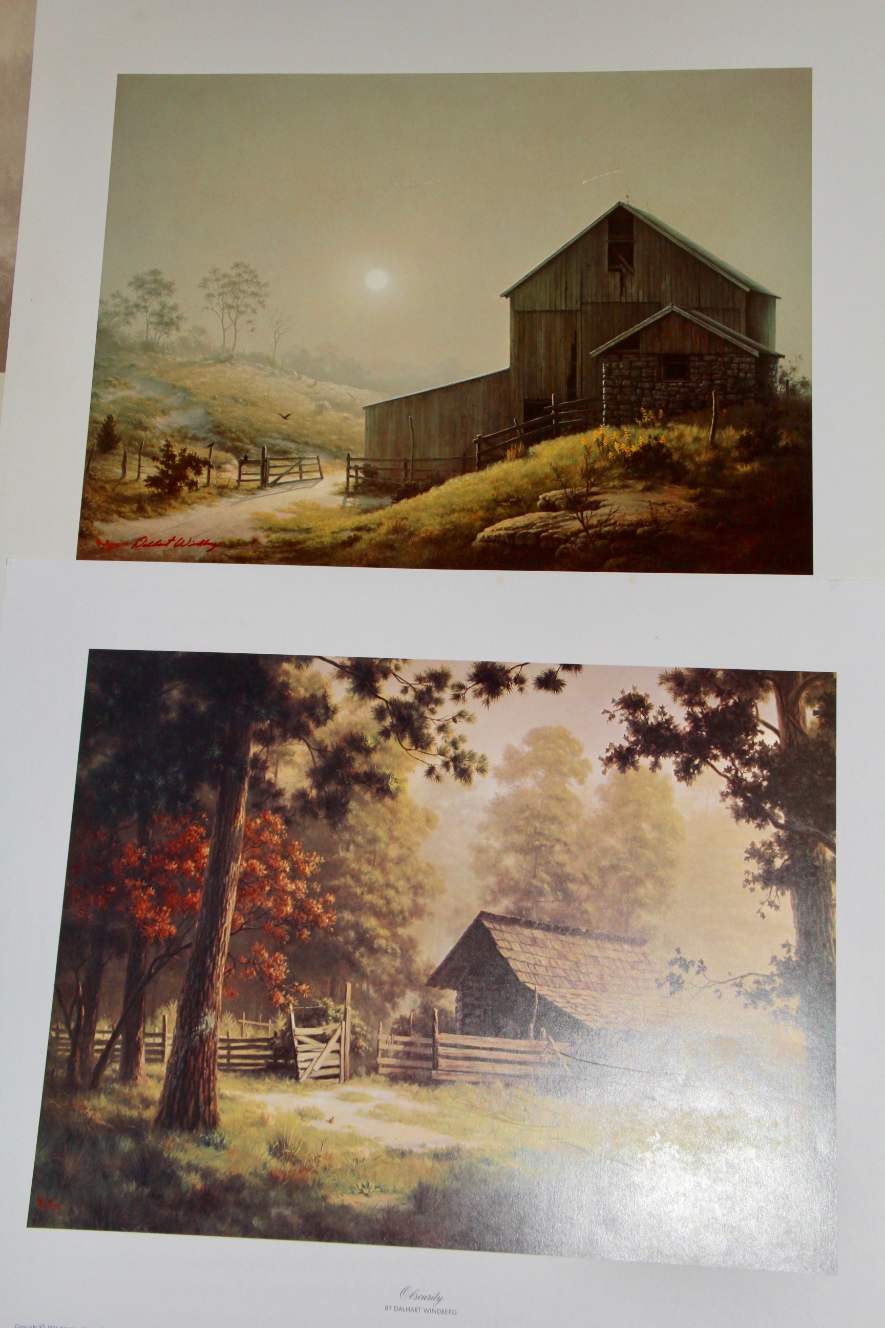 Collection of Dalhart Windberg Offset Lithographs of Landscapes