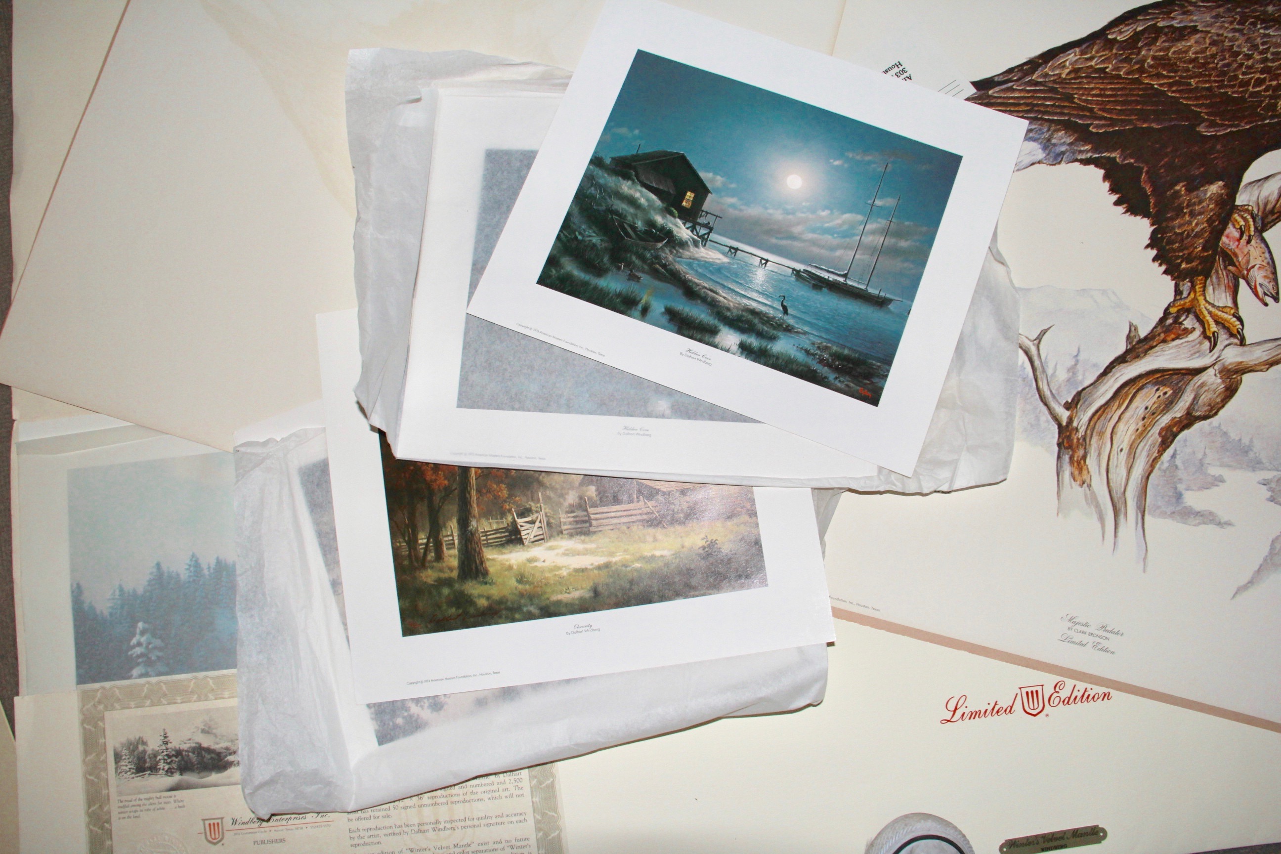 Collection of Dalhart Windberg Offset Lithographs of Landscapes