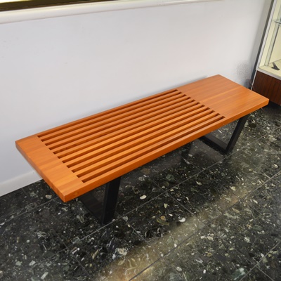 Mid Century Modern Nelson Style Bench