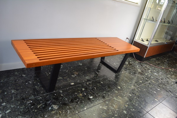 Mid Century Modern Nelson Style Bench