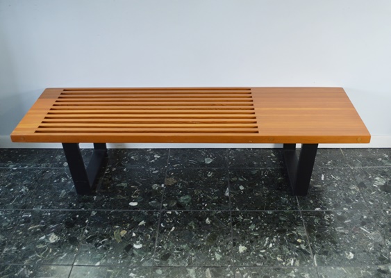 Mid Century Modern Nelson Style Bench