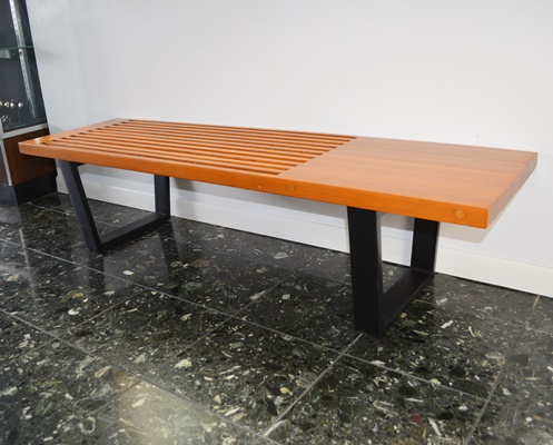 Mid Century Modern Nelson Style Bench