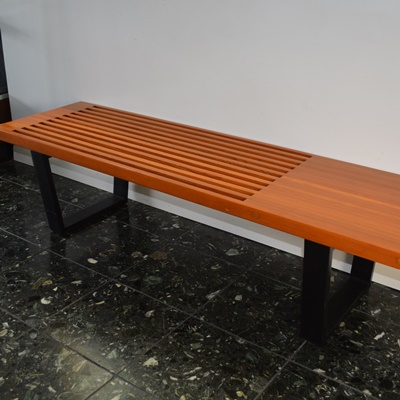 Mid Century Modern Nelson Style Bench