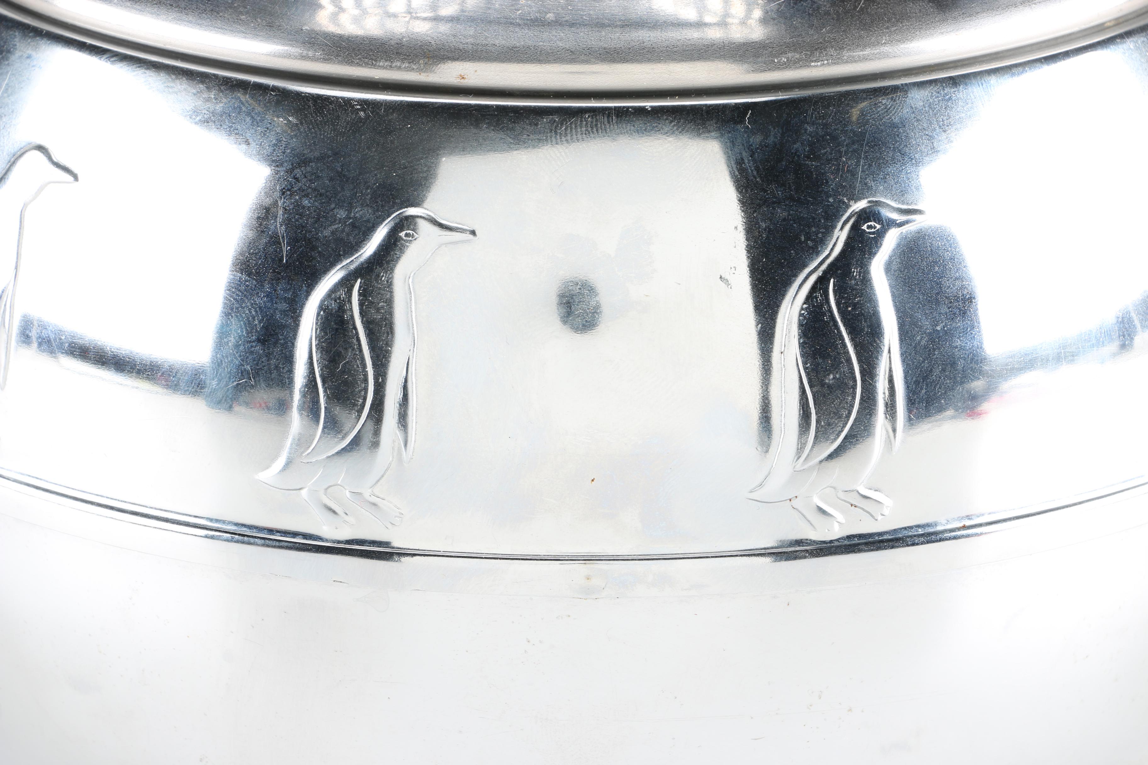 Art Deco Style West Bend Penguin Co Ice Bucket With Bakelite Style Knob