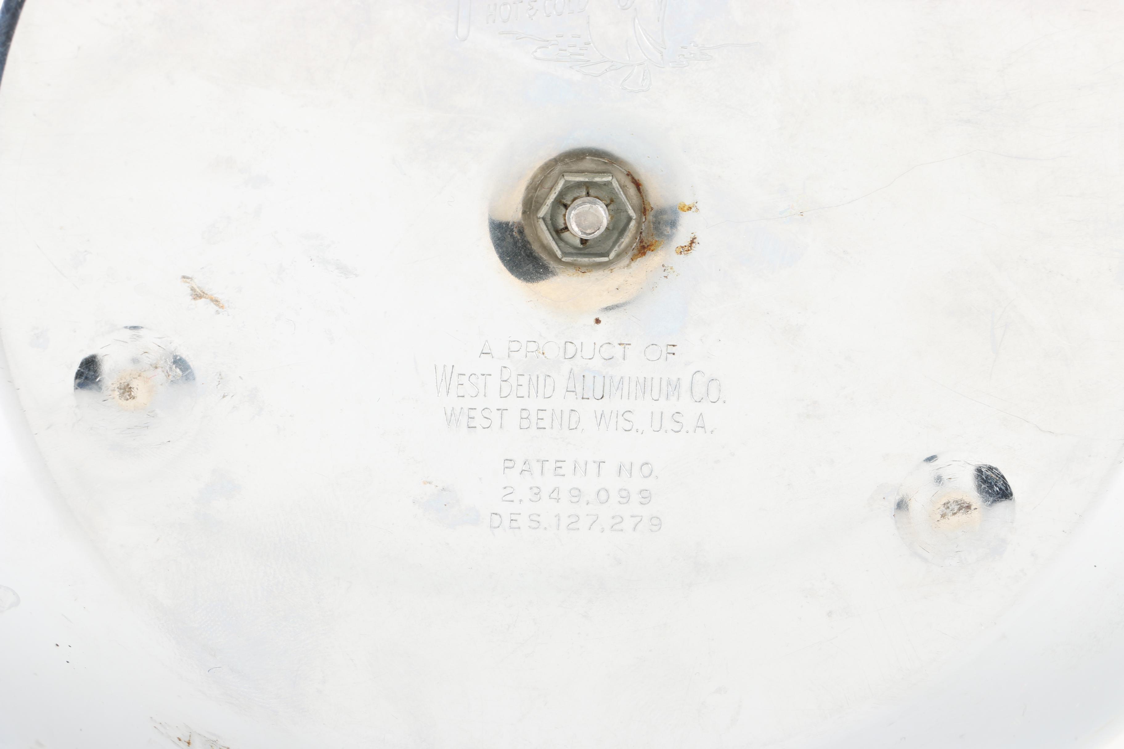 Art Deco Style West Bend Penguin Co Ice Bucket With Bakelite Style Knob