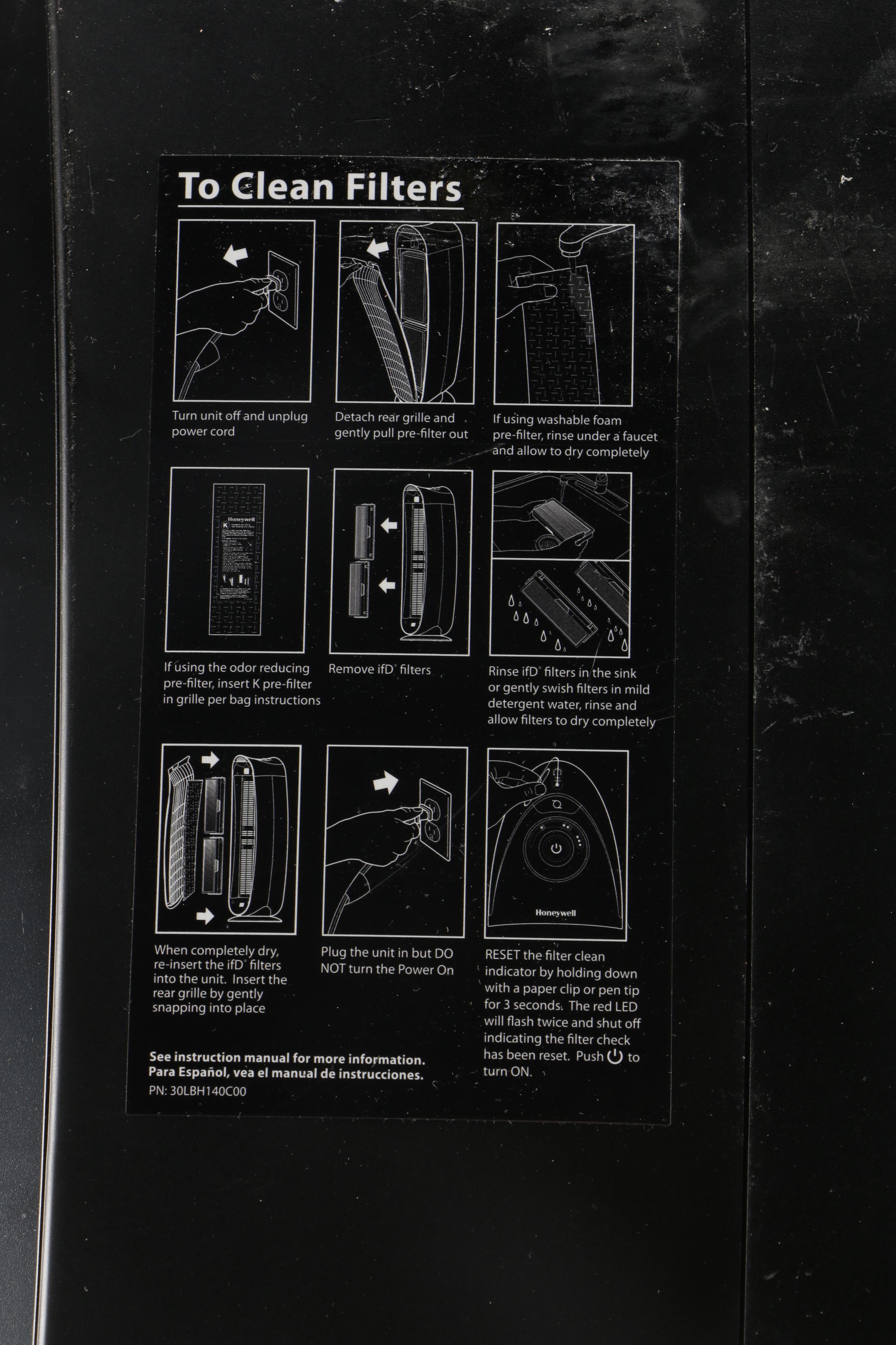 Honeywell QuietClean Oscillating Tower Air Purifier