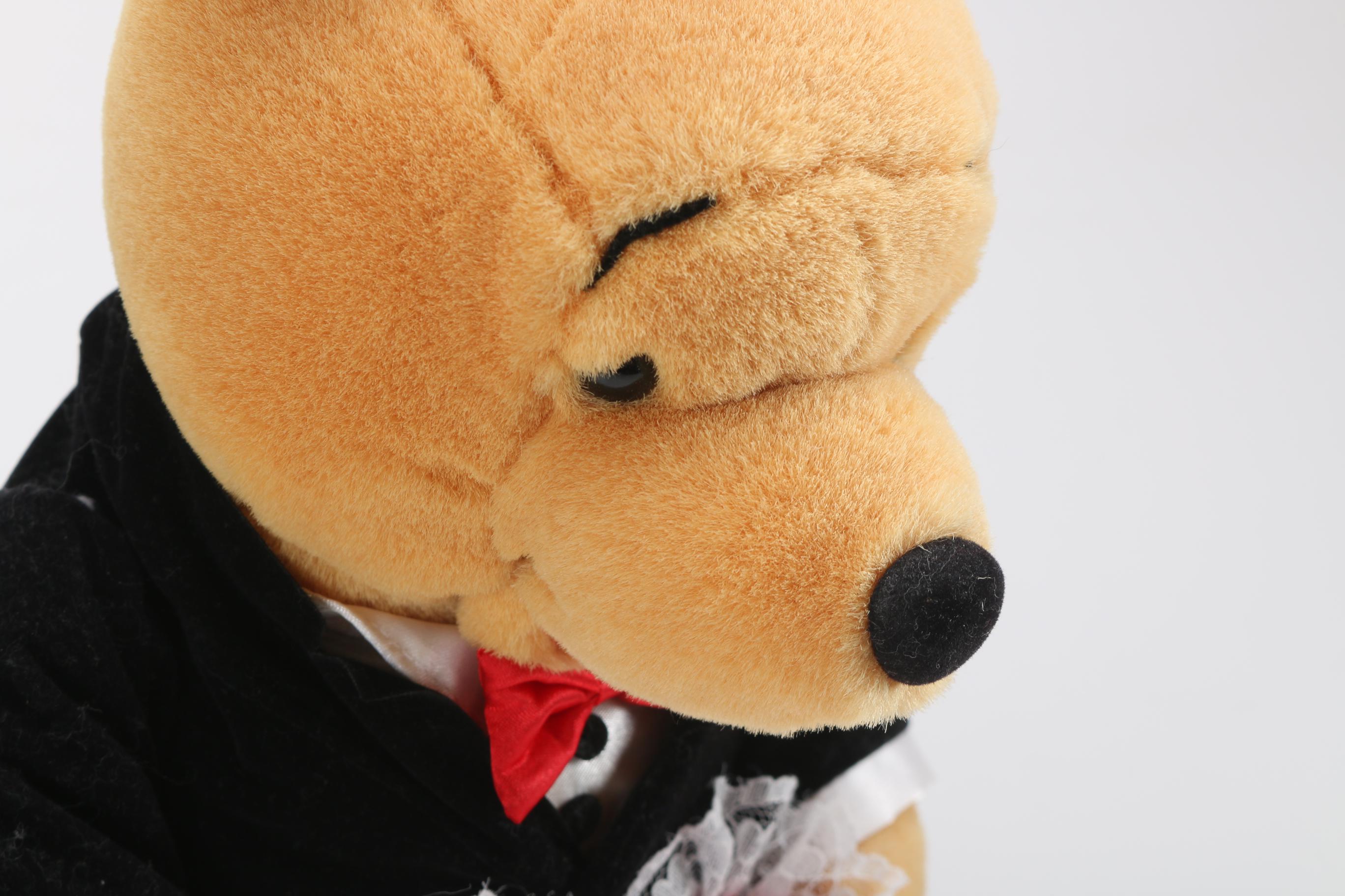 Stuffed Bears Including Signed Robert Raikes Bear