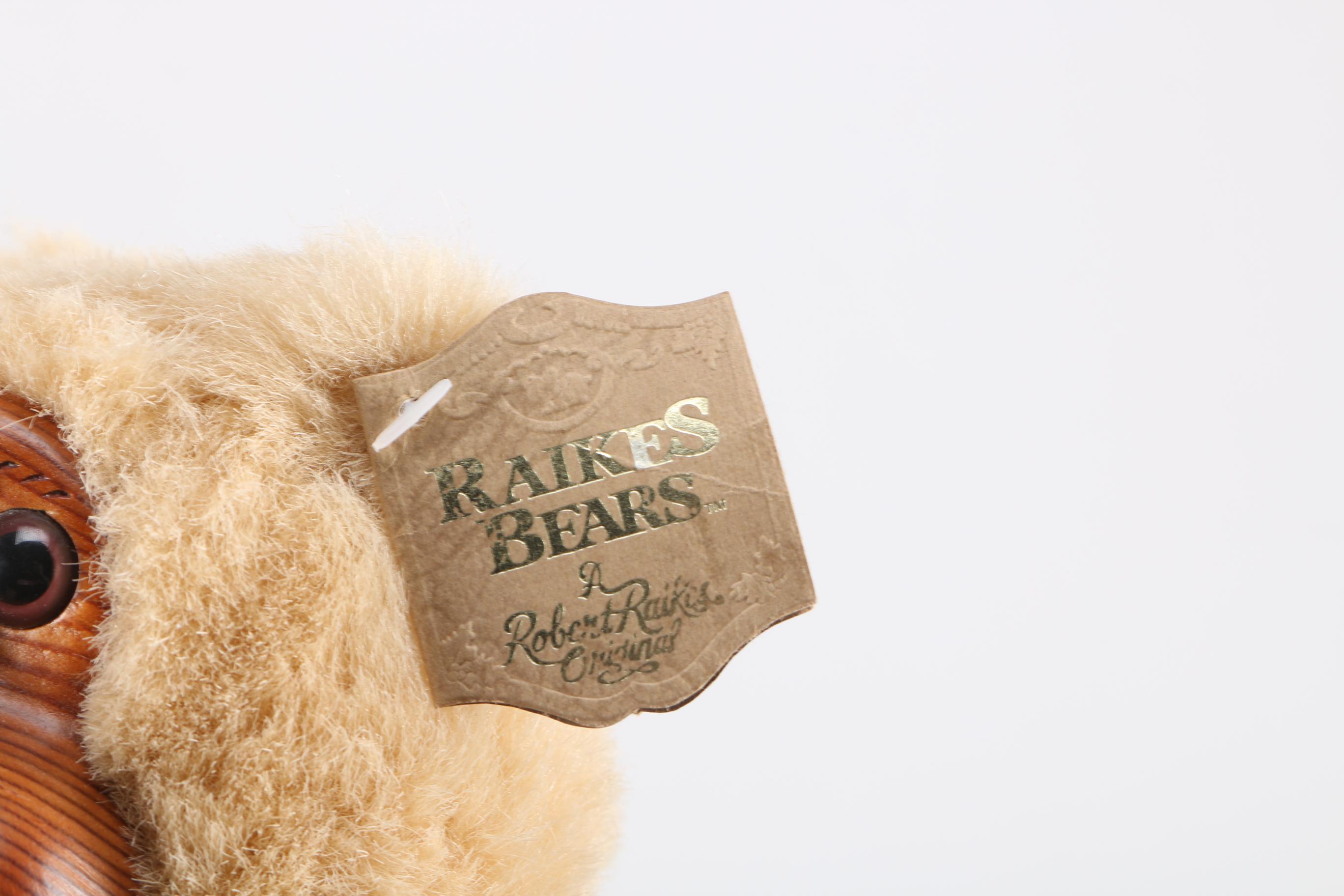 Stuffed Bears Including Signed Robert Raikes Bear