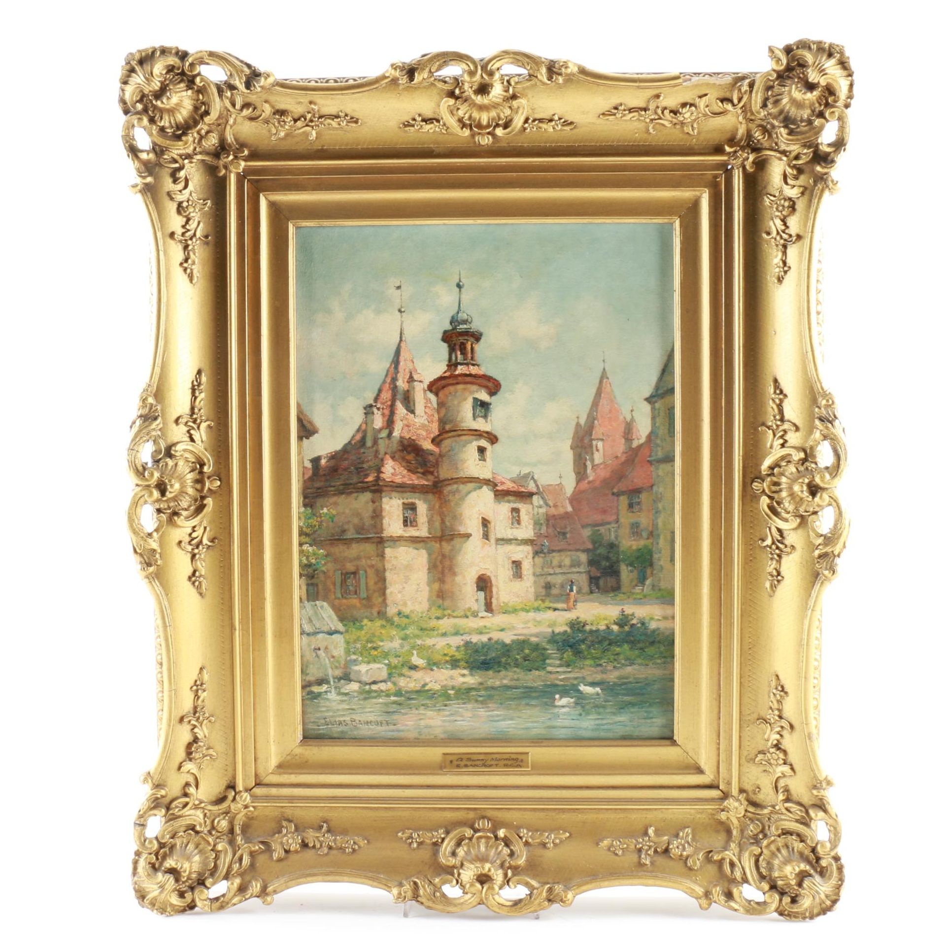 Elias Bancroft Oil Painting on Canvas "A Sunny Morning"