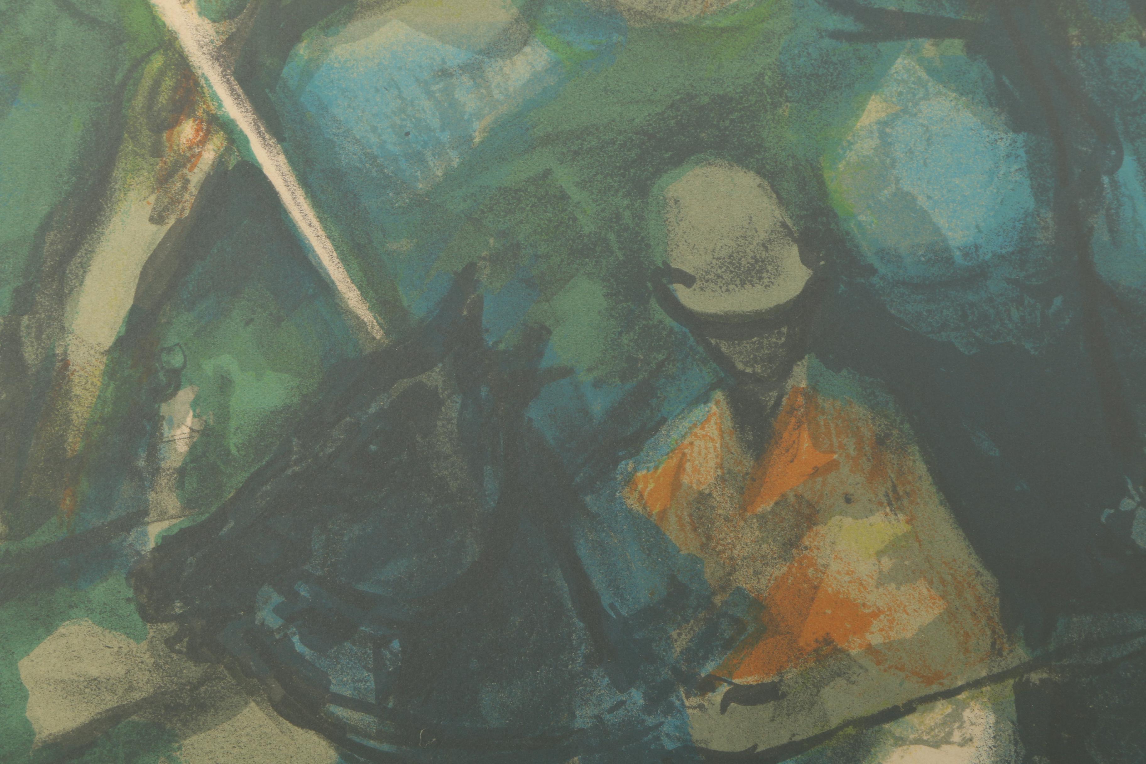 Marcel Mouly Signed Limited Edition Lithograph "Polo"