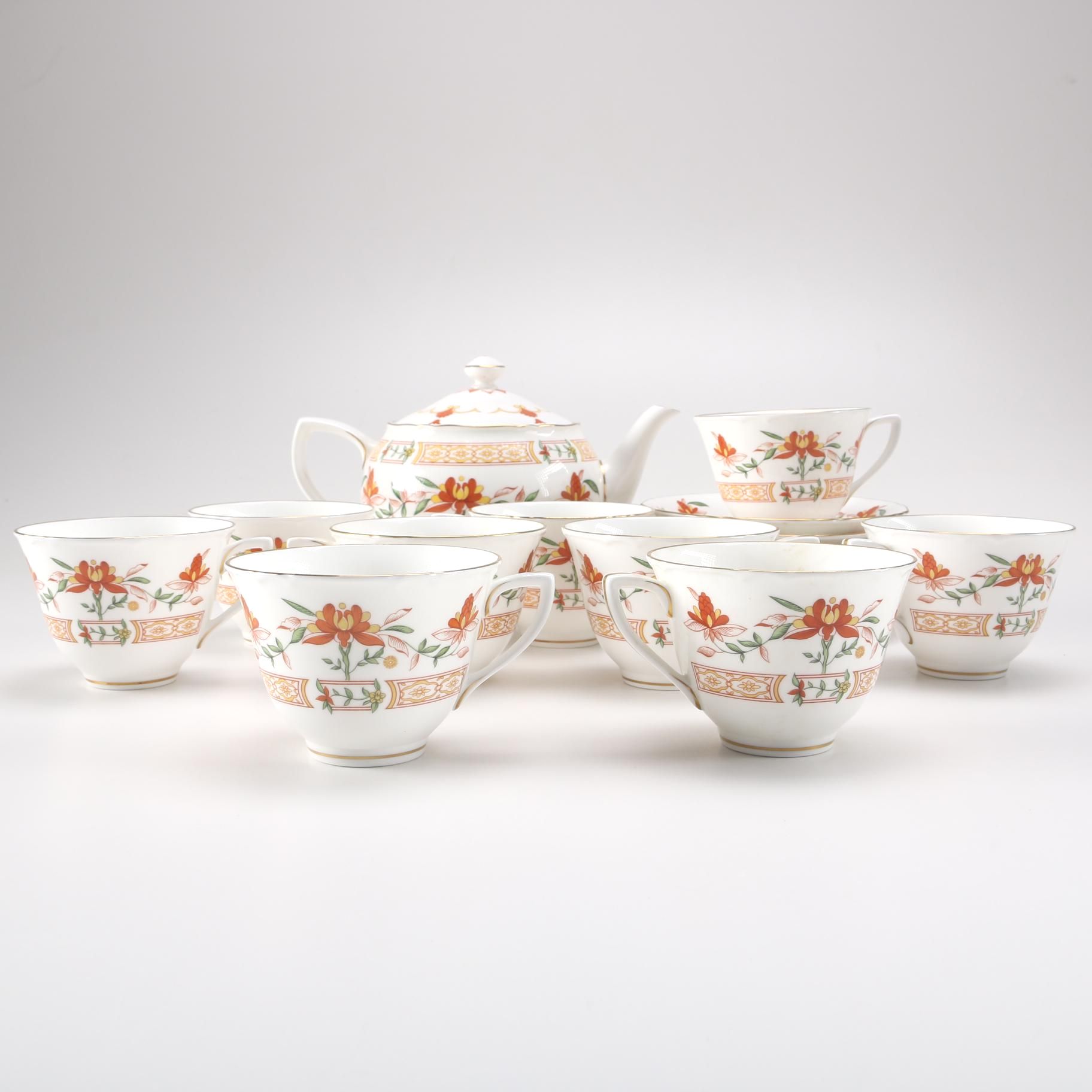 Royal Worcester "Chamberlain" Tea Set