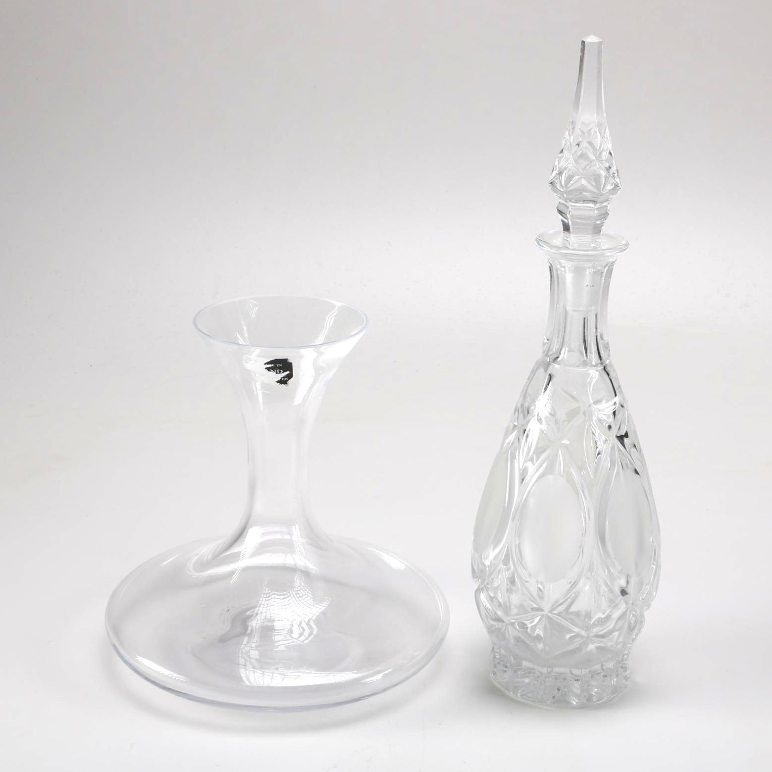Glass Wine and Cordial Decanters