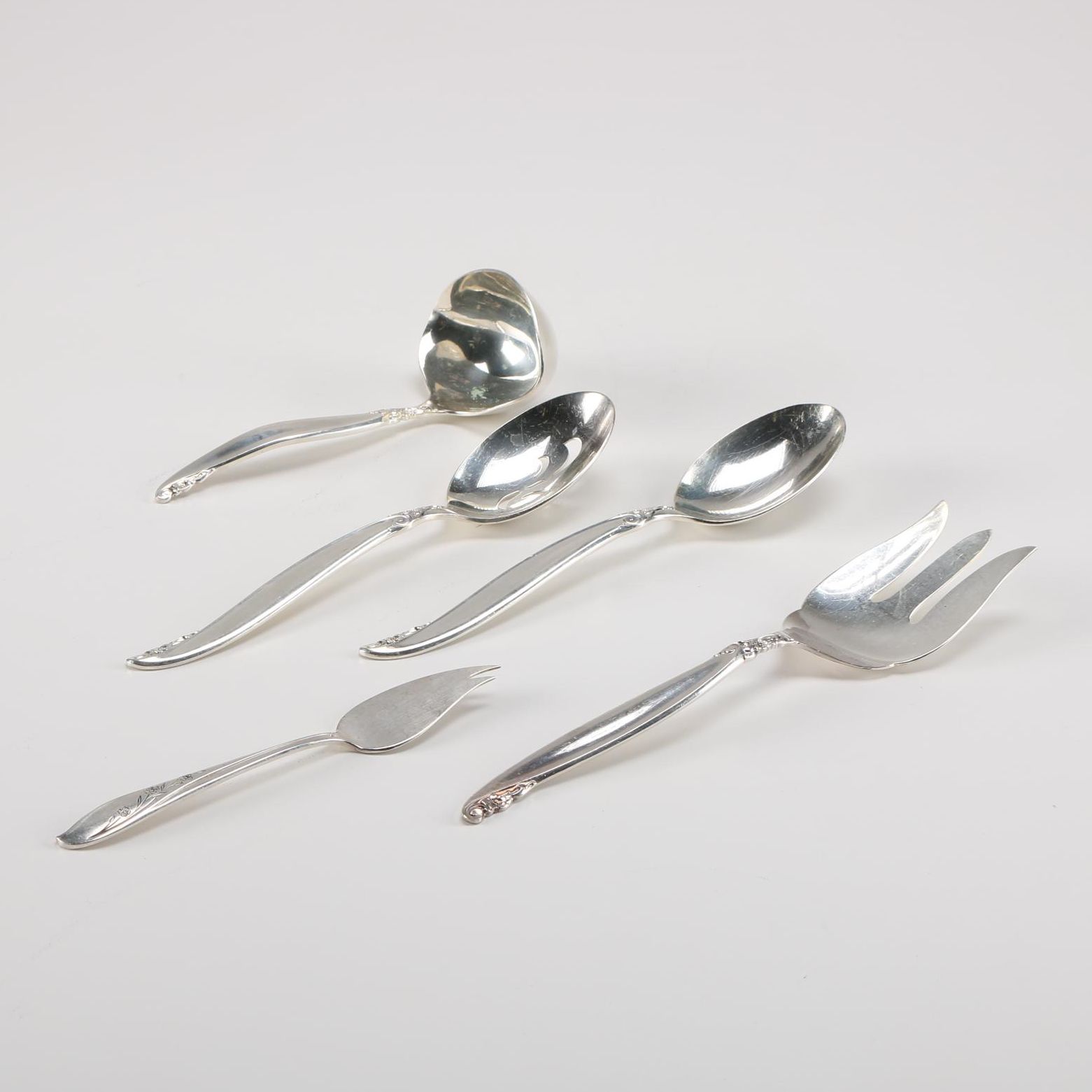 Rogers Brothers "Springtime" and "Leilani" Silver Plated Serving Utensils