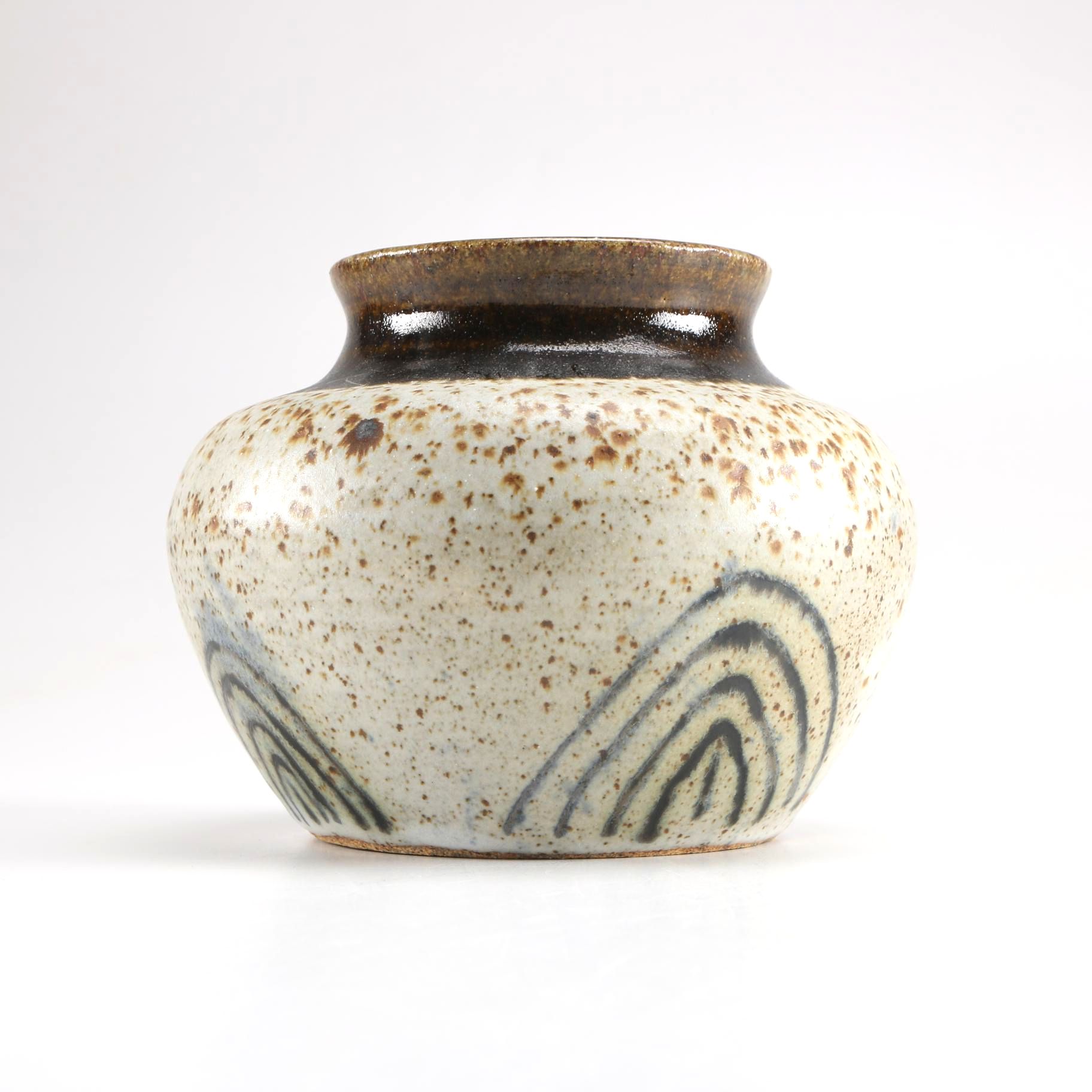 Stamped Earthenware Vase
