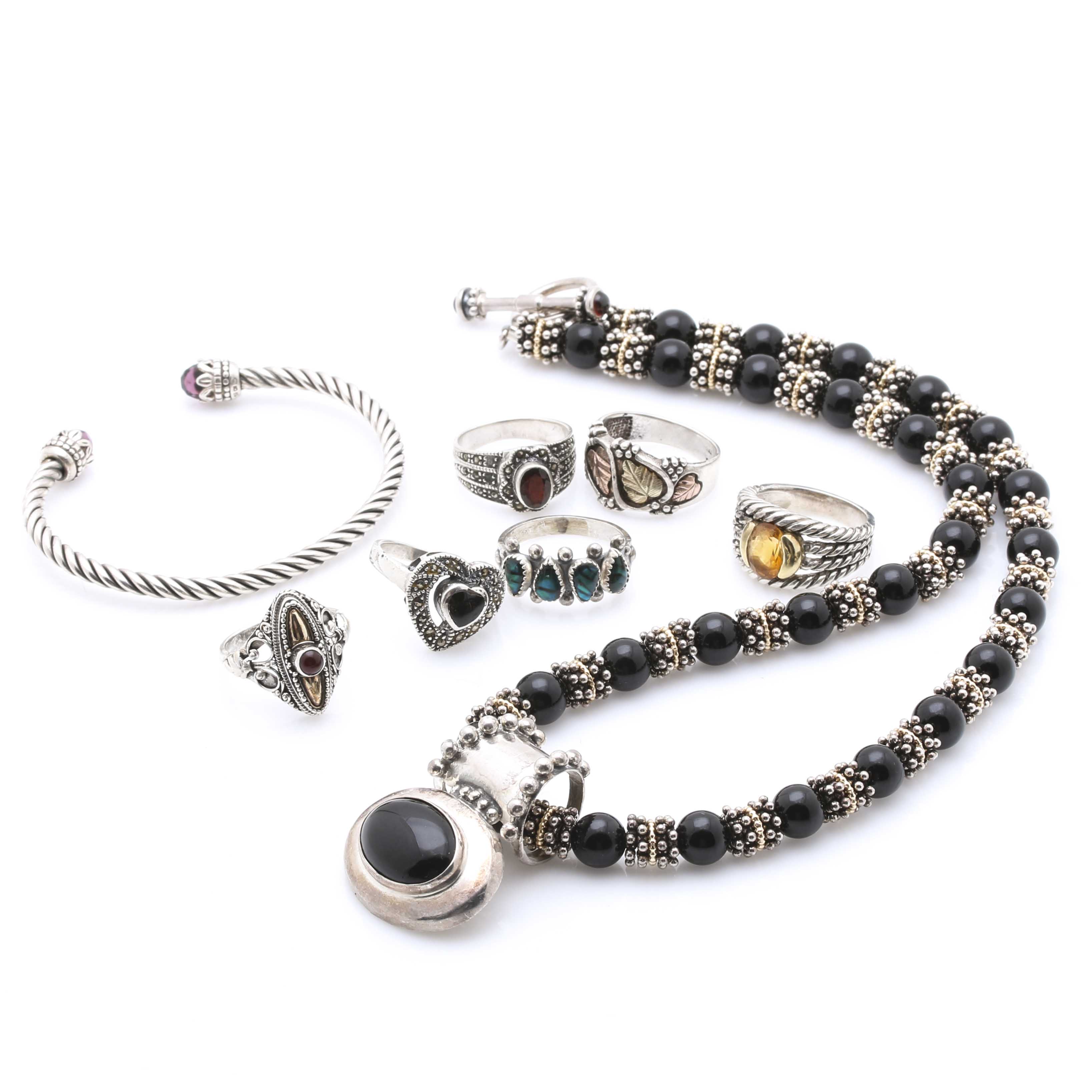 Sterling Silver Gemstone Jewelry