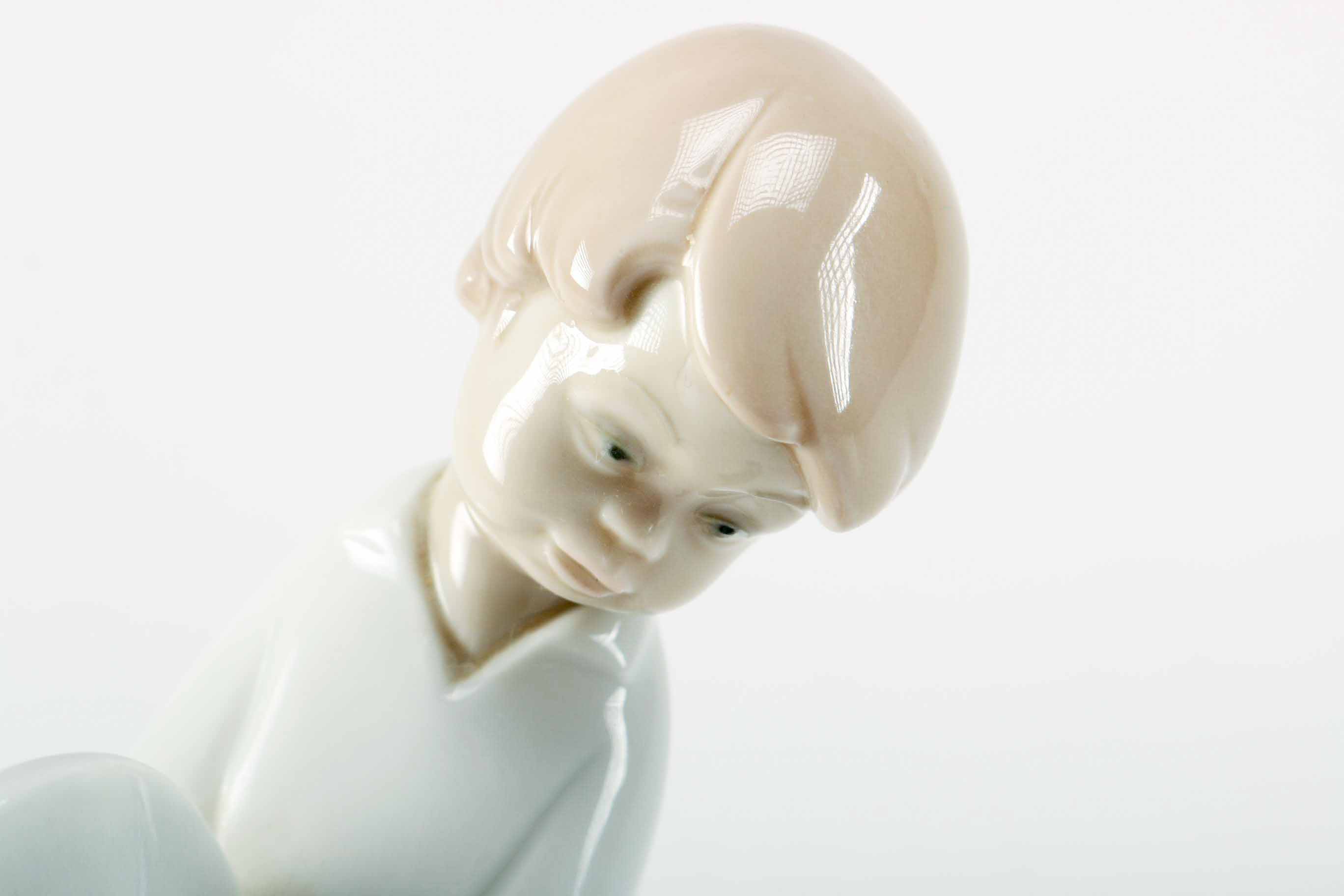 Lladró "Boy With Cymbals" Porcelain Figurine