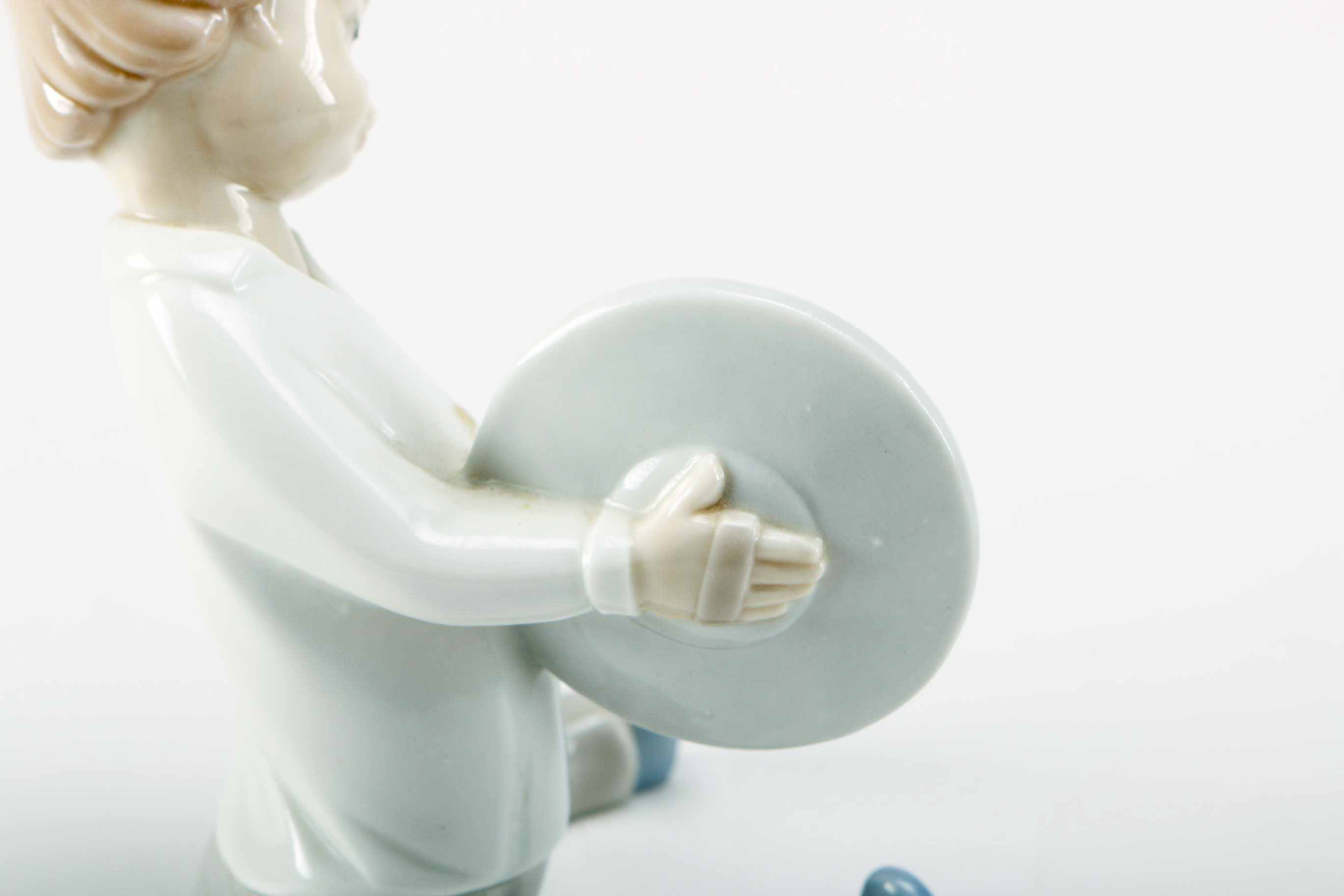 Lladró "Boy With Cymbals" Porcelain Figurine