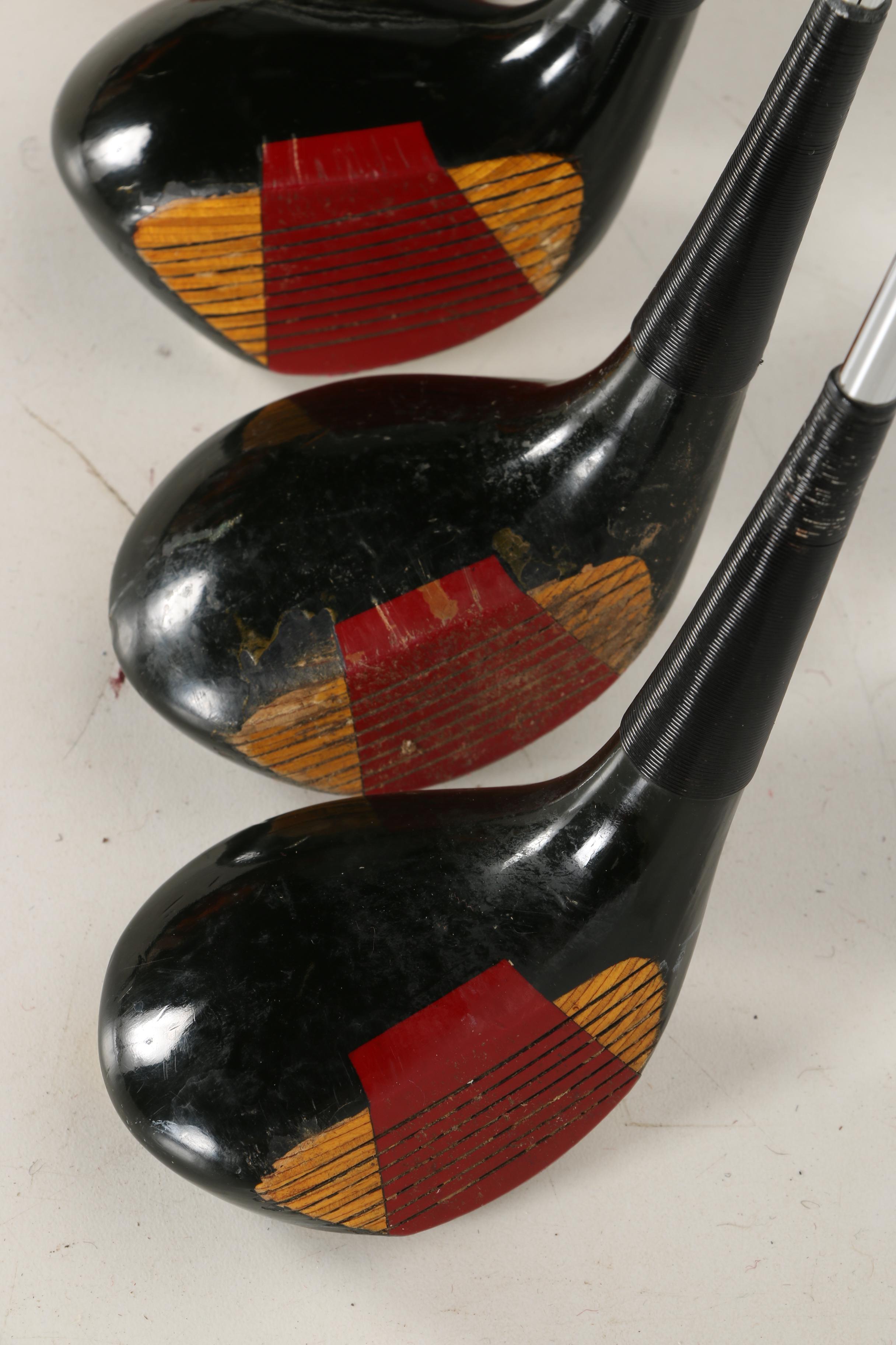 Golf Bag and Clubs Including Wilson Wood and Iron Sets